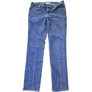LOFT Modern Straight Leg Jeans Dark Wash Denim Casual‎ Pants Size 29
